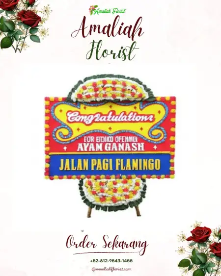 Sewa Papan Bunga Merbau Mataram